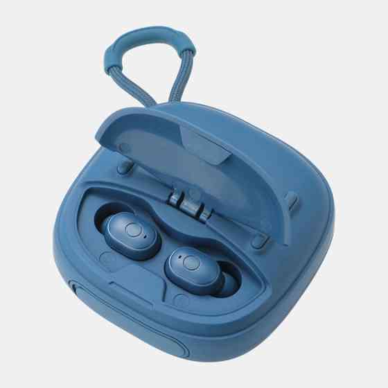 Колонка портативная с навушниками Bluetooth T&G TG813 blue синяя Киев