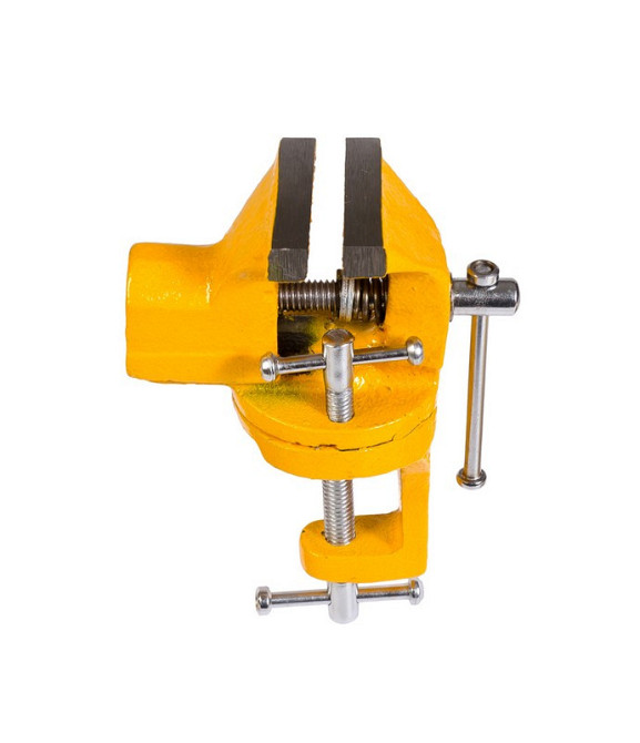 Тиски слесарные поворотные MASTERTOOL 50 мм крепления на струбцине 07-0201 Харьков - изображение 1