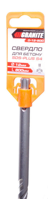 Сверло для бетона GRANITE SDS-PLUS S4 12х800 мм 0-12-800 Харьков - изображение 2