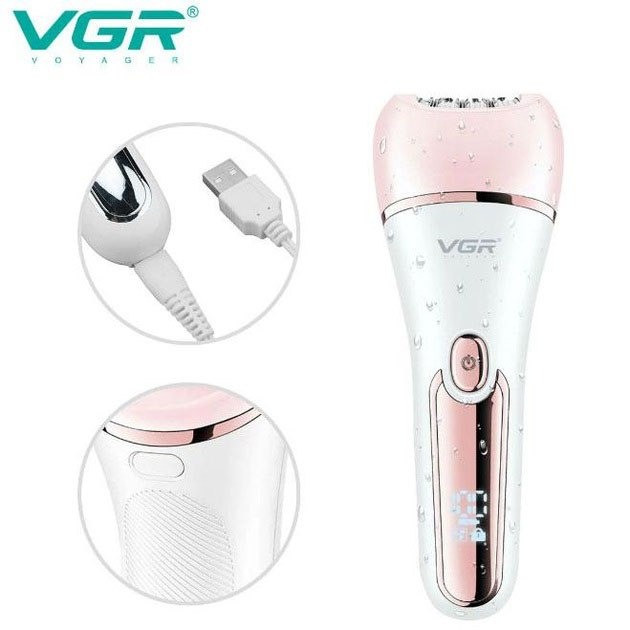 Бездротовий жіночий епілятор для обличчя та тіла 6в1 з USB (VGR V-733) Київ - зображення 1