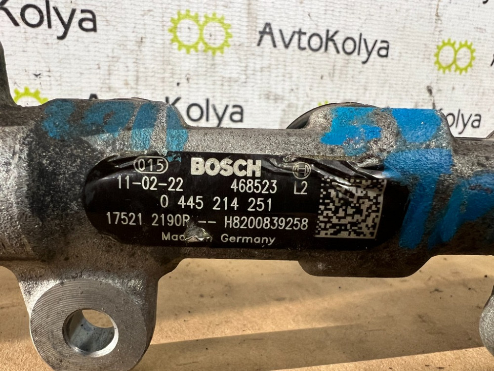 Топливная рейка (рампа форсунок) Renault Trafic 2.0 dci 2010-2014 (0445214251) Euro 5 Ковель - изображение 3