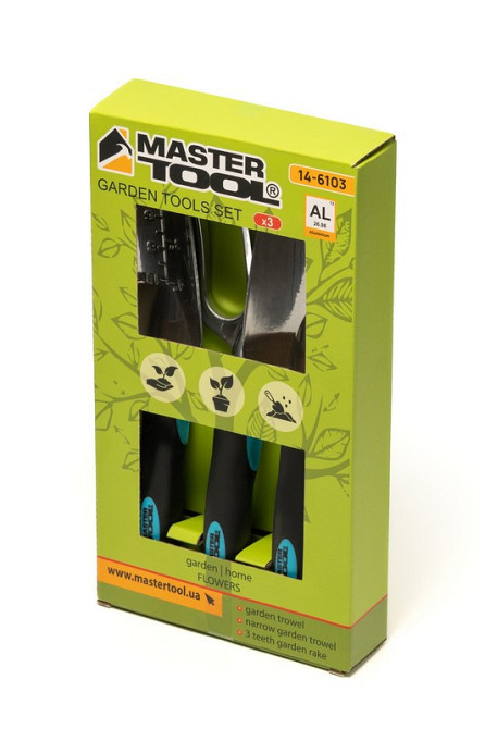 Набор садового инструмента MASTERTOOL Garden ALU 3 шт 14-6103 Харків - зображення 3