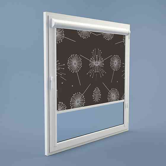 Рулонна штора Rolets Квіти 2-54283-1050 105x170 см закритого типу Шоколадна Киев