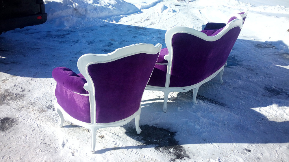 Диван и два кресла в стиле рококо и барокко б/у. 3+1+1. После реставрации. Харьков - изображение 5