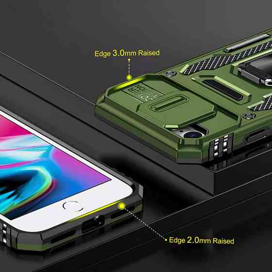 Ударопрочный чехол Camshield Army Ring для Apple iPhone 7 / 8 / SE (2020) (4.7") Херсон