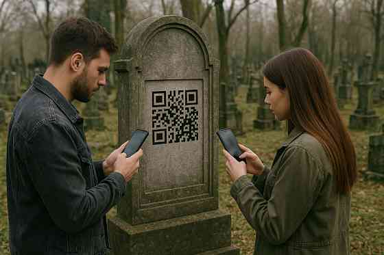 Виготовляємо QR-код на пам'ятник. Житомир