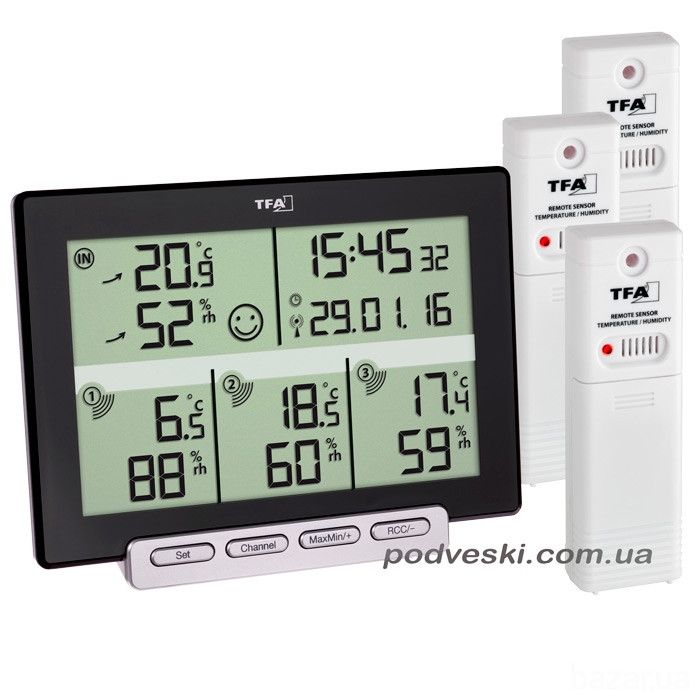 Цифровые термогигрометры комнатные и уличные Германия Київ - зображення 3