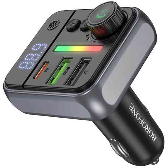 АЗУ FM модулятор Borofone BC50 Ascenso PD20W+QC3.0 total 38W (2USB-A/1C) Херсон