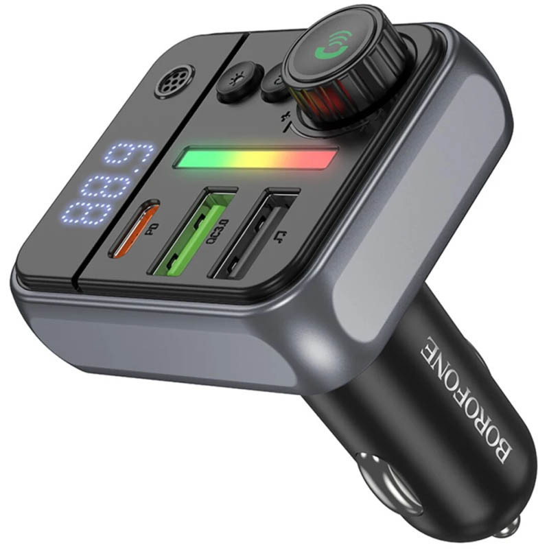 АЗУ FM модулятор Borofone BC50 Ascenso PD20W+QC3.0 total 38W (2USB-A/1C) Херсон - изображение 2