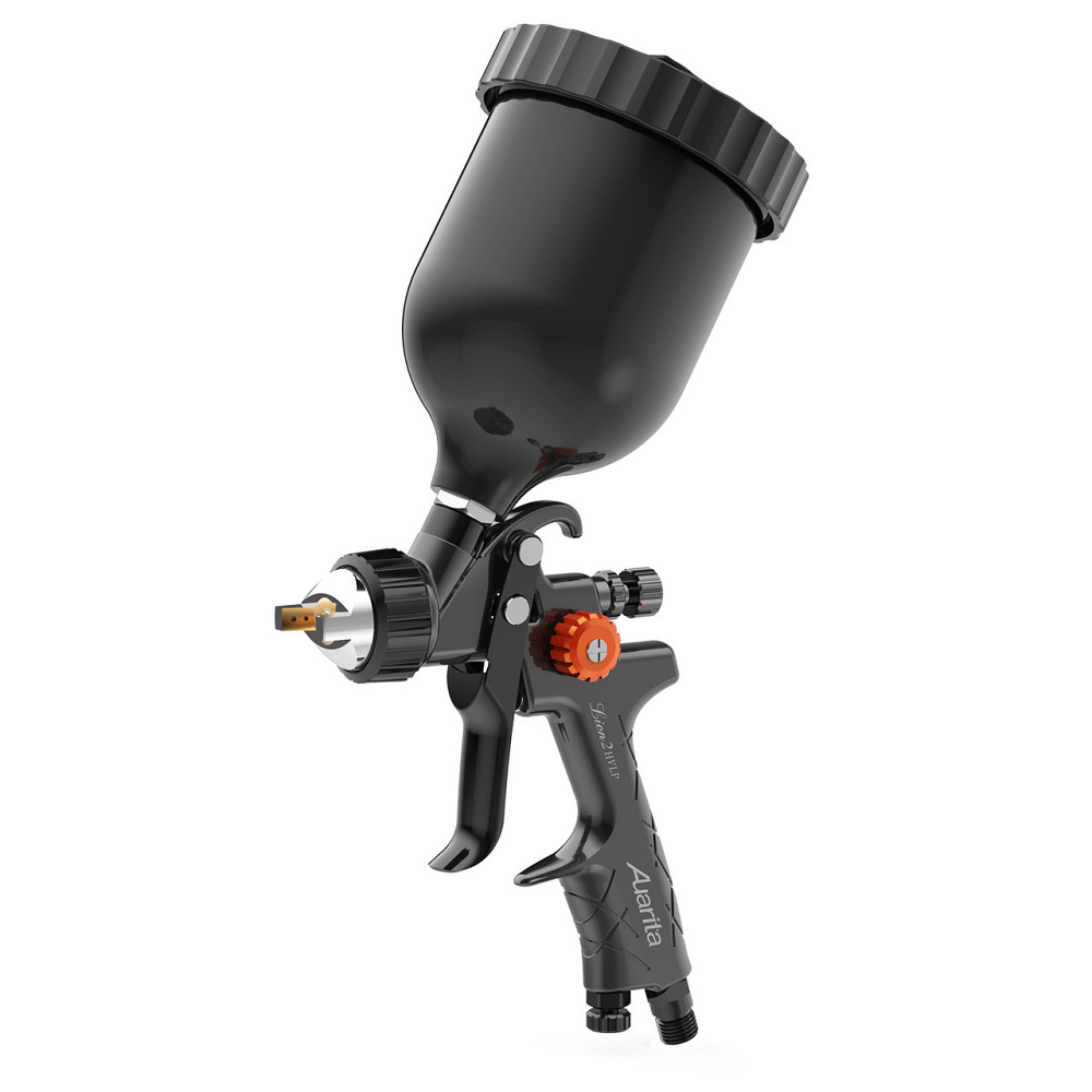 Пистолет окрасочный пневматический HVLP верх.пласт.бачок 600мл, форсунка-1,7мм AUARITA LION-2-1.7 Харьков - изображение 1