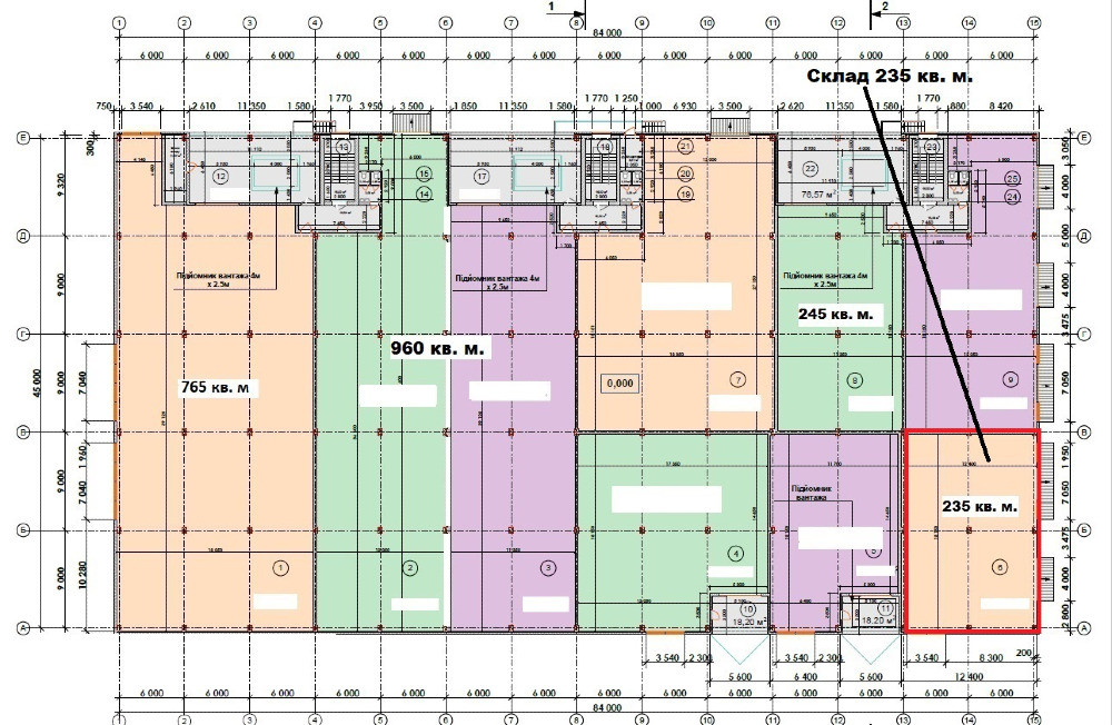 О Р Е Н Д А : Склад з доками 235 кв. м. Індустріальний парк КИТ Буча - зображення 6
