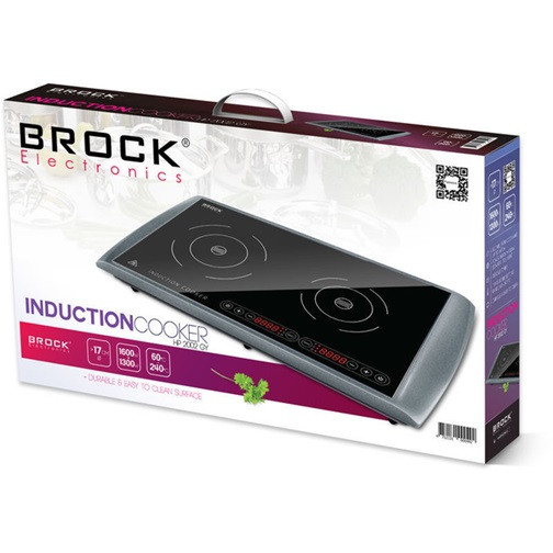 Электроплита BROCK HP 2002 GY 2900 Вт серебристая Київ - зображення 2