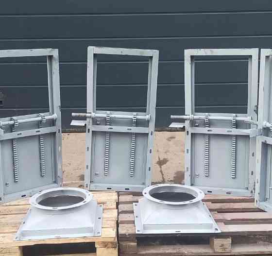 Задвижка реечная 630х630 ручная и с моторредуктором, засувка , шиберный затвор , шибер нории Київ