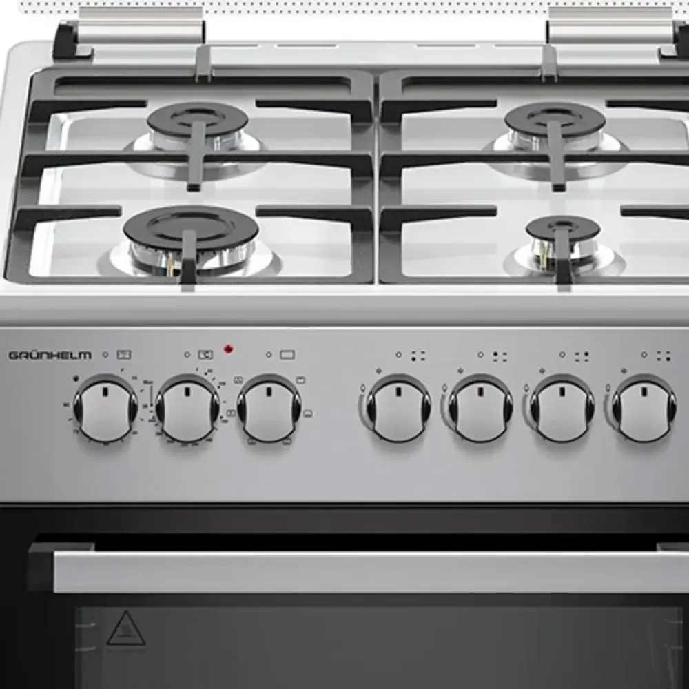 Плита кухонная газоэлектрическая Grunhelm F66234I (комбинированная) газовая плита + электрическая ду Киев - изображение 5