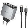 СЗУ Borofone BN22 Lena PD65W (1USB-A/2C) + кабель Type-C to Type-C Херсон