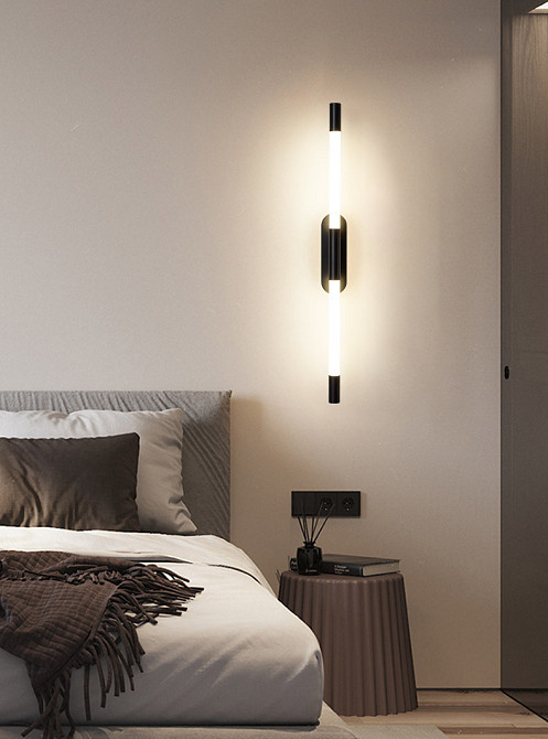 Бра настінна LED YG916/1000-bk-k Чорний 7х5х100 см. Киев - изображение 1