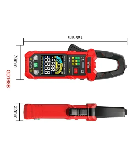 Струмові кліщі GVDA GD168B мультиметр 168B 168 B Truerms Kaiweets амперметр вольметр Кривий Ріг - зображення 6