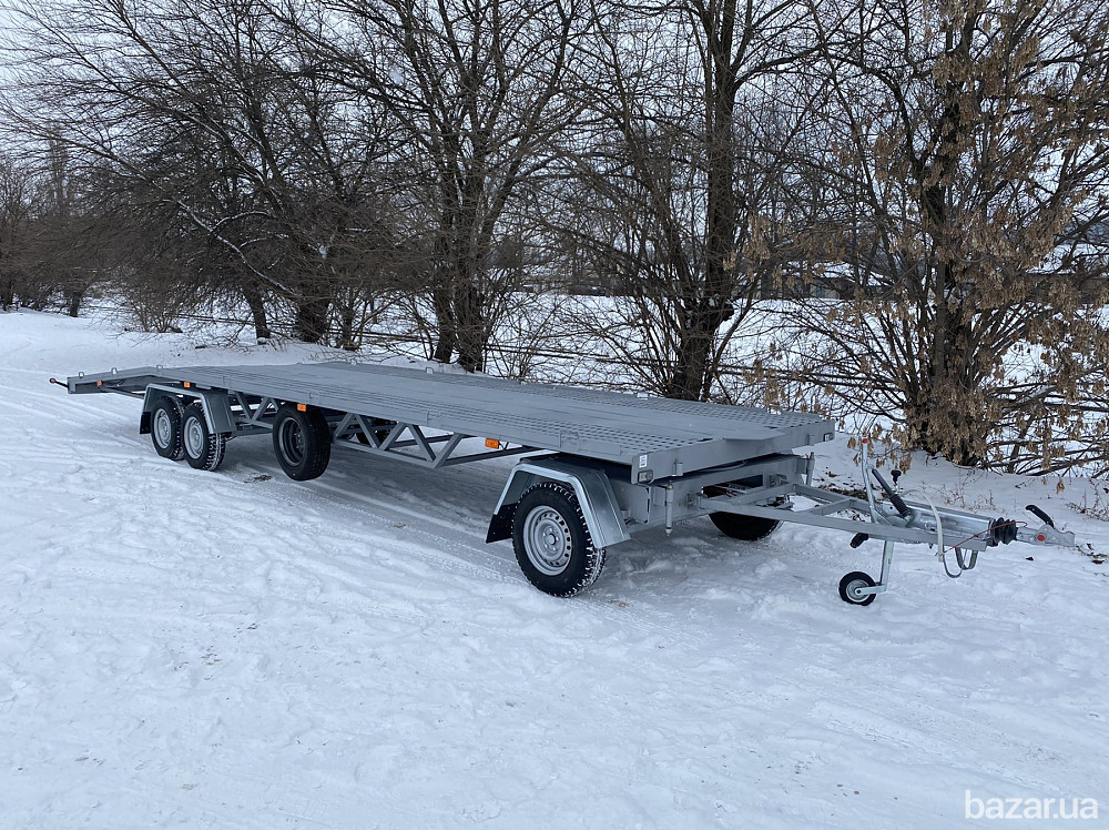 Причеп Лев трьохосна платформа для перевезення транспорту Полтава - зображення 1