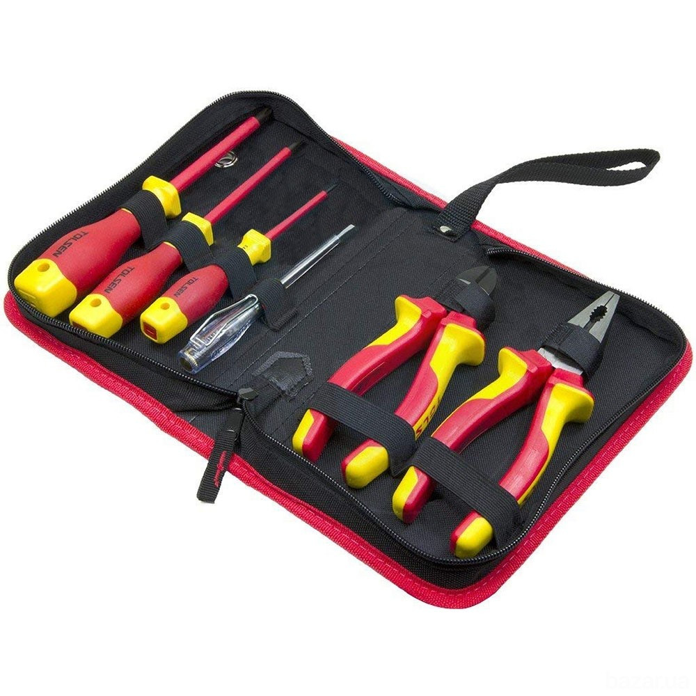 Комплект диэлектрического инструмента Tolsen Premium VDE 6 предметов Винница - изображение 1