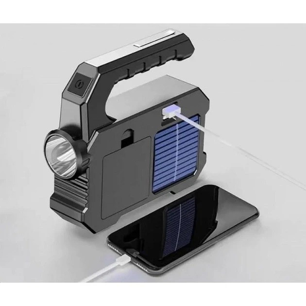 Ручний Акумуляторний Ліхтарик із сонячною панеллю та павербанком Краща ціна!!! Одеса - зображення 4