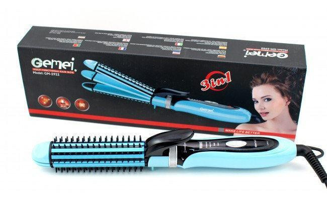 Утюжок для волос плойка гофре 3 в 1 Gemei GM-2922 Київ - зображення 4