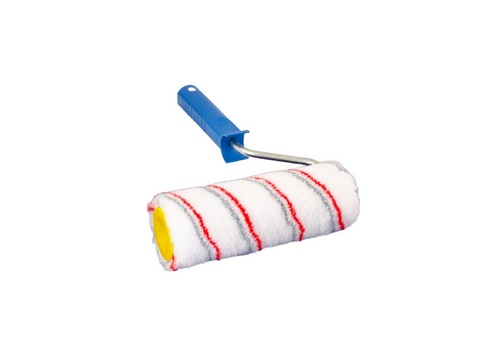 Валик малярный MASTERTOOL Multicolor 48/180/11 мм Ø 8 мм с ручкой 92-5703-P Харьков - изображение 1