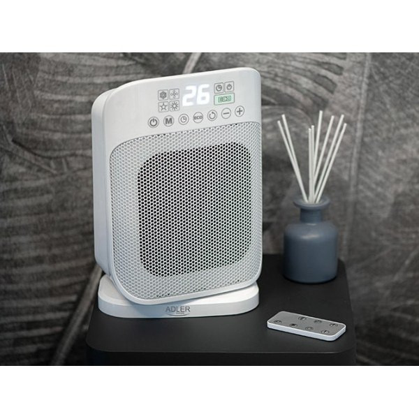 Обогреватель керамический с дистанционным управлением Adler AD-7727 1500 Вт Київ - зображення 8