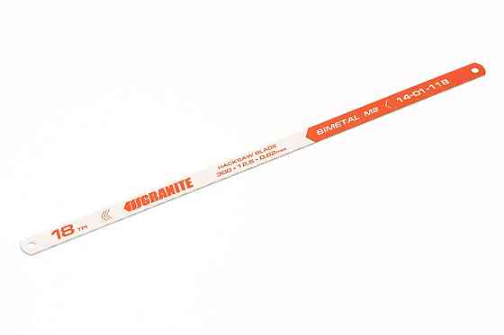 Полотно для металла GRANITE Bimetal одностороннее М2 300х12.5х0.62 мм/18х1" 6 шт 14-01-118 Харьков