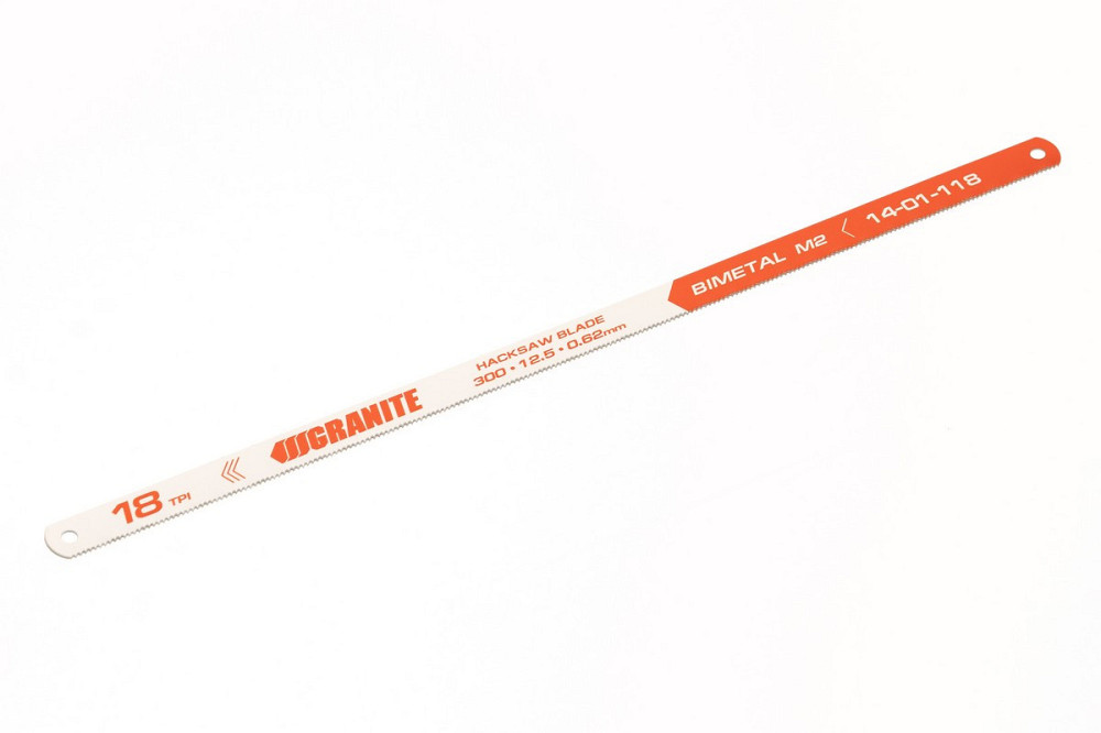 Полотно для металла GRANITE Bimetal одностороннее М2 300х12.5х0.62 мм/18х1" 6 шт 14-01-118 Харьков - изображение 1
