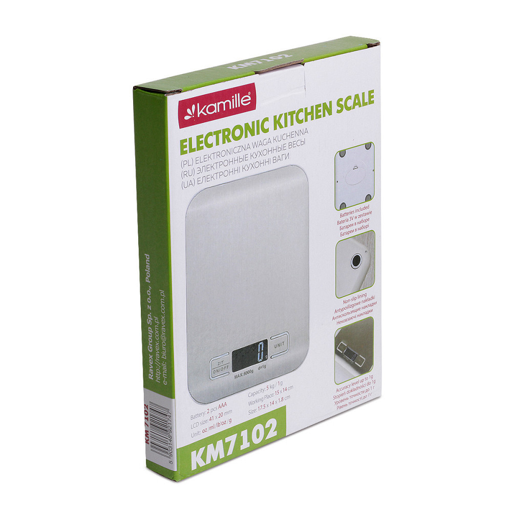 Весы кухонные Kamille KM-7102 5 кг Киев - изображение 3