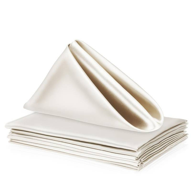 Салфетки атласные сервировочные Leeseph 30х30см бежевые 6 штук Одесса - изображение 1