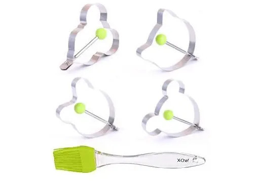 Форма для оладок та омлету з кулінарним пензликом Frico FRU-320 5 предметів Київ - зображення 1