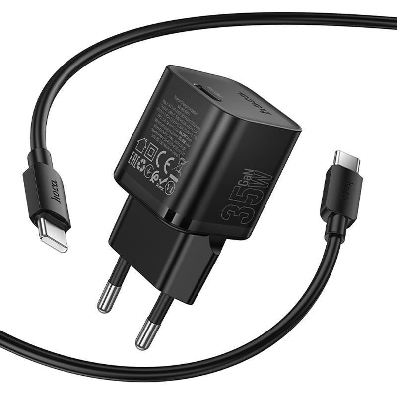 СЗУ Hoco N66 Ingenious PD35W (1USB-C) + кабель Type-C to Type-C Херсон - изображение 4