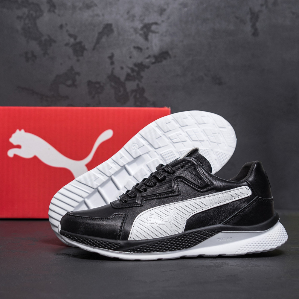 Мужские кожаные кроссовки Pm RS Black Київ - зображення 8