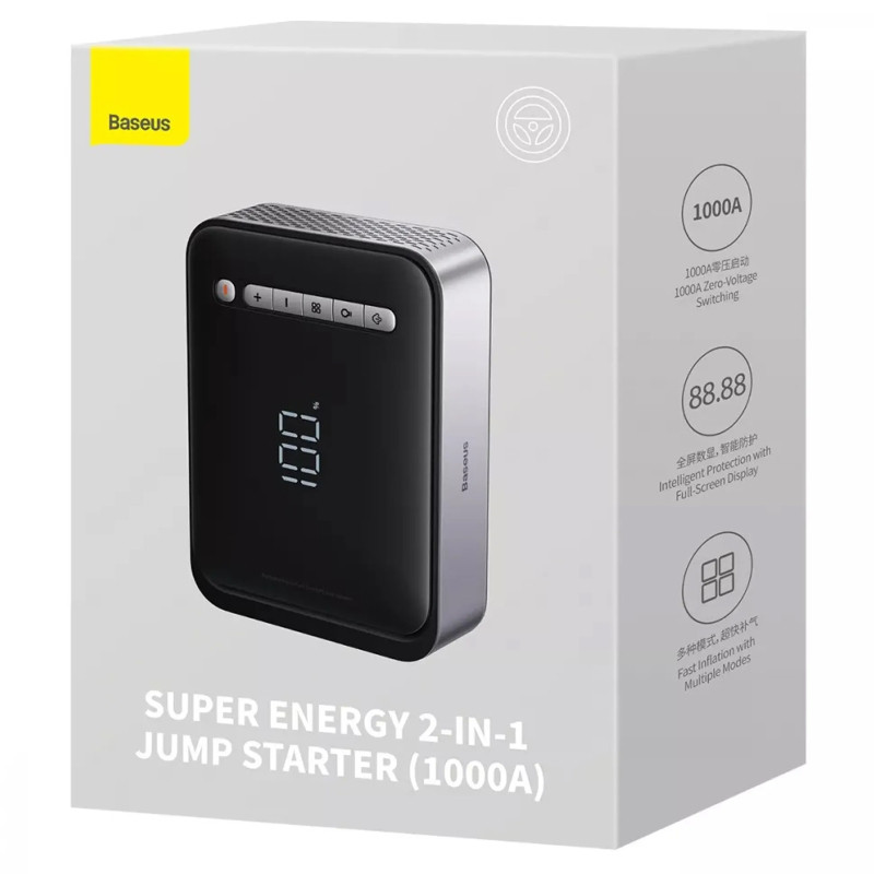 Пусковое устройство (бустер) для автомобиля Baseus Super Energy Jump 8000 mAh (CGCN) Херсон - изображение 4