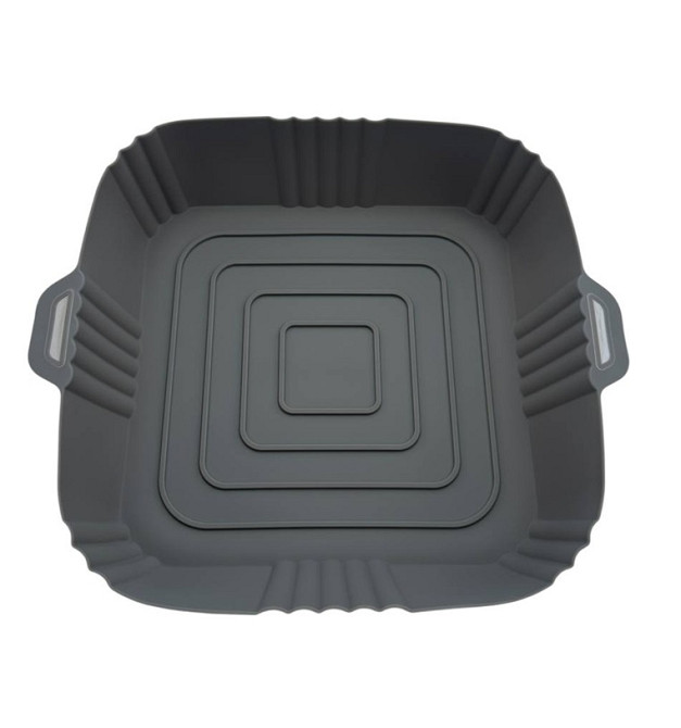 Форма в аерогриль квадртаная силиконовая 19280 19х19х4 см серая Київ - зображення 2