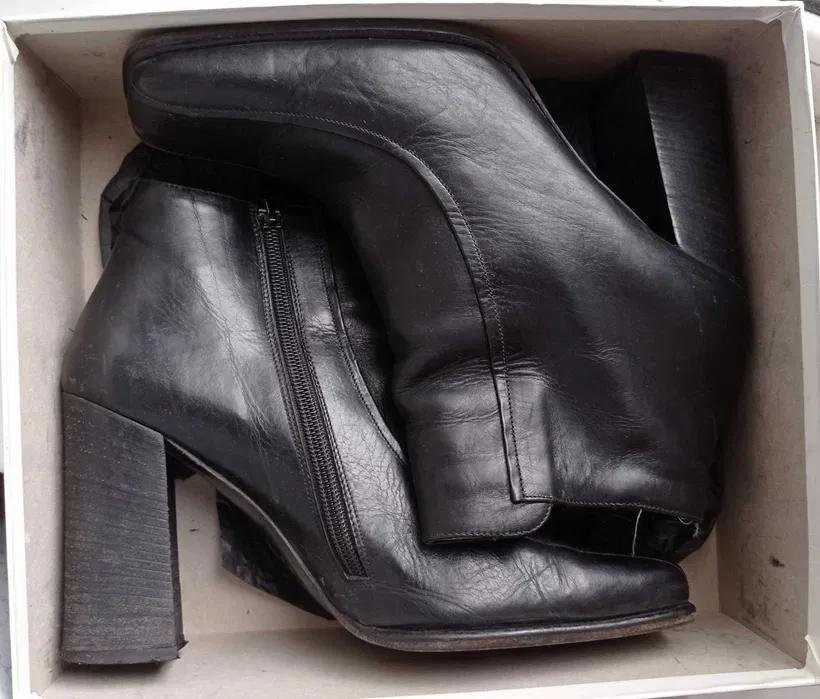 Сапоги ботинки ботильоны зимние Италия кожа мех р. 39-40 Київ - зображення 6