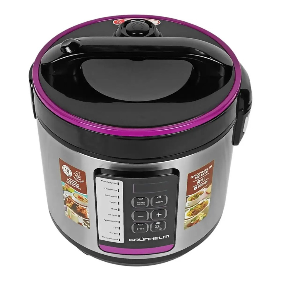 Мультиварка Grunhelm MC-28SB 900 Вт серебристая Київ - зображення 2