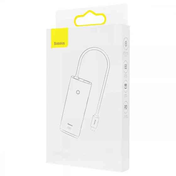 Переходник HUB Baseus Lite Series 5in1 (Type-C to HDMI + 3xUSB 3.0 + PD) (WKQX04) Херсон