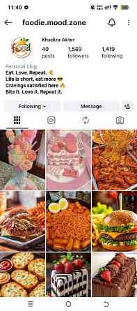 Instagram аккаунт, фудблог Киев