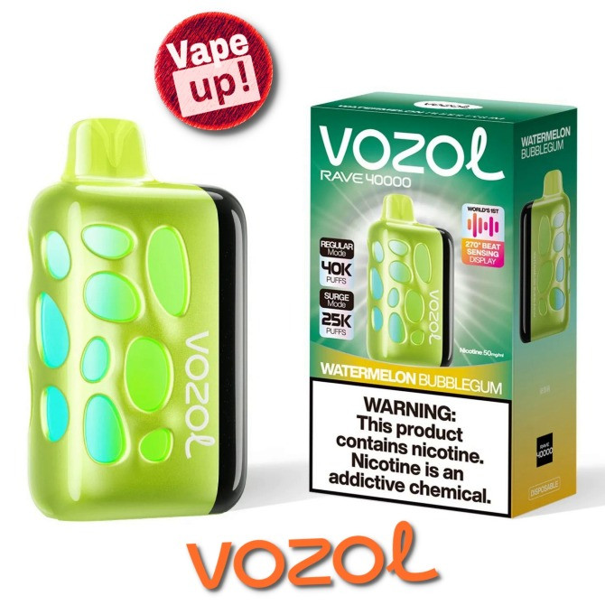 Кавунова жуйка • Сигарета світло-музична Vozol Rave 40000 тяг Житомир - изображение 4