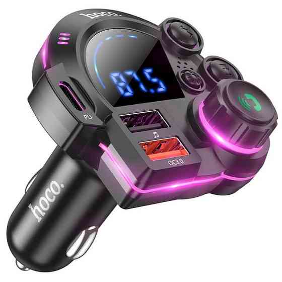 Уценка АЗУ FM модулятор Hoco DFM01 Legend 20W+QC3.0 (2USB-A/1C) Херсон