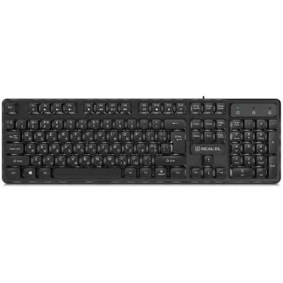 Клавіатура REAL-EL RK-7015 USB Black (EL123100049) Харків
