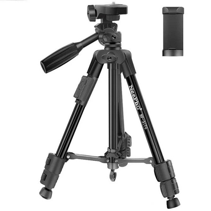 Штатив NeePho NP-3170S (не съемная площадка+держатель/BT-пульт/40-105см) Херсон - зображення 1