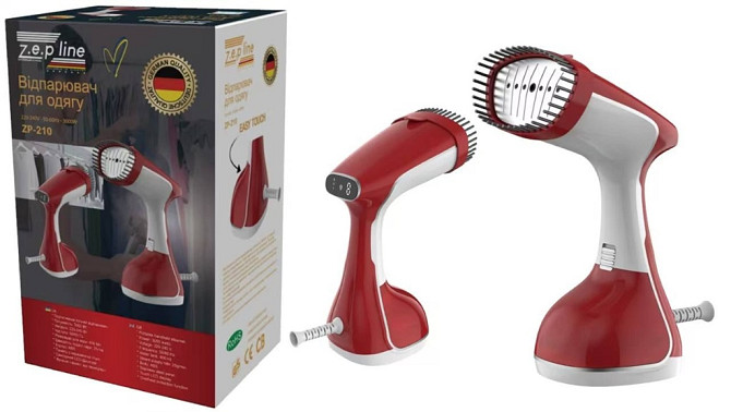 Отпариватель вертикальный ручной для одежды Zepline ZP-210-Red 3000 Вт красный Киев - изображение 2