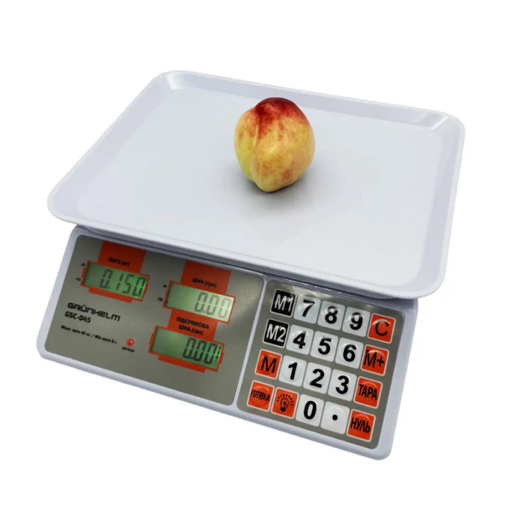 Весы торговые Grunhelm GSC-045 45 кг Киев - изображение 7