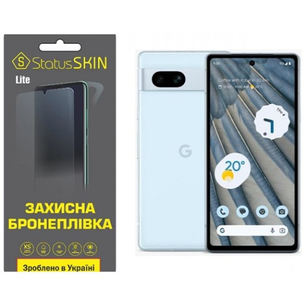 Поліуретанова плівка StatusSKIN Lite на екран Google Pixel 7a Матова Харьков - изображение 1