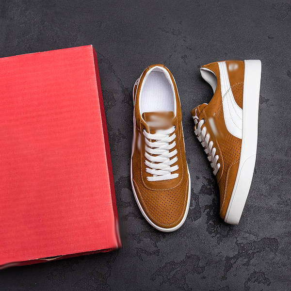 Чоловічі літні шкіряні кеди перфорація Киев - изображение 10