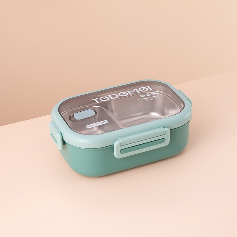 Ланч бокс одноярусний харчовий 11437 850 мл зелений Київ - зображення 1