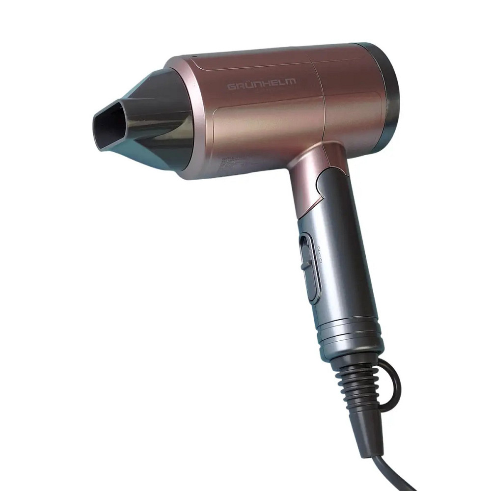 Фен Grunhelm GHD-573 1500 Вт серый Київ - зображення 1